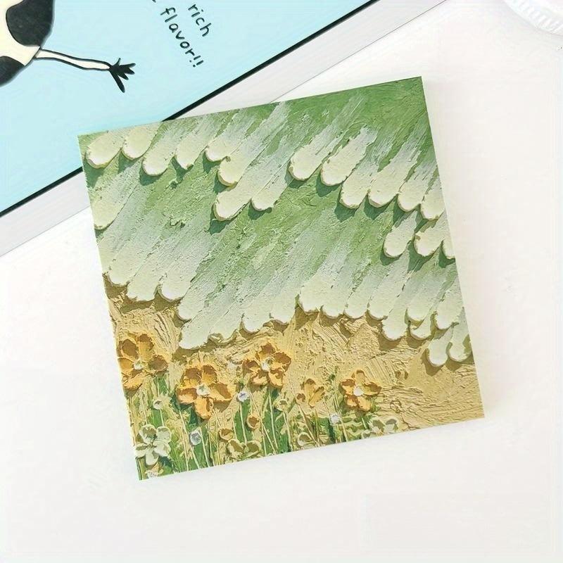 Season Hot Selling Painting Sticky Notes For Students
