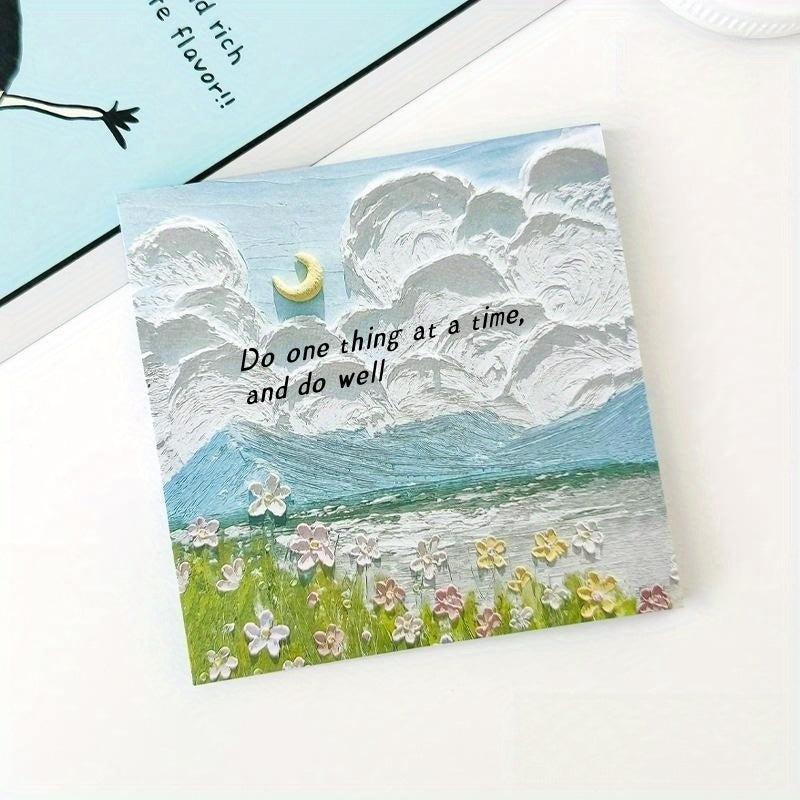 Season Hot Selling Painting Sticky Notes For Students