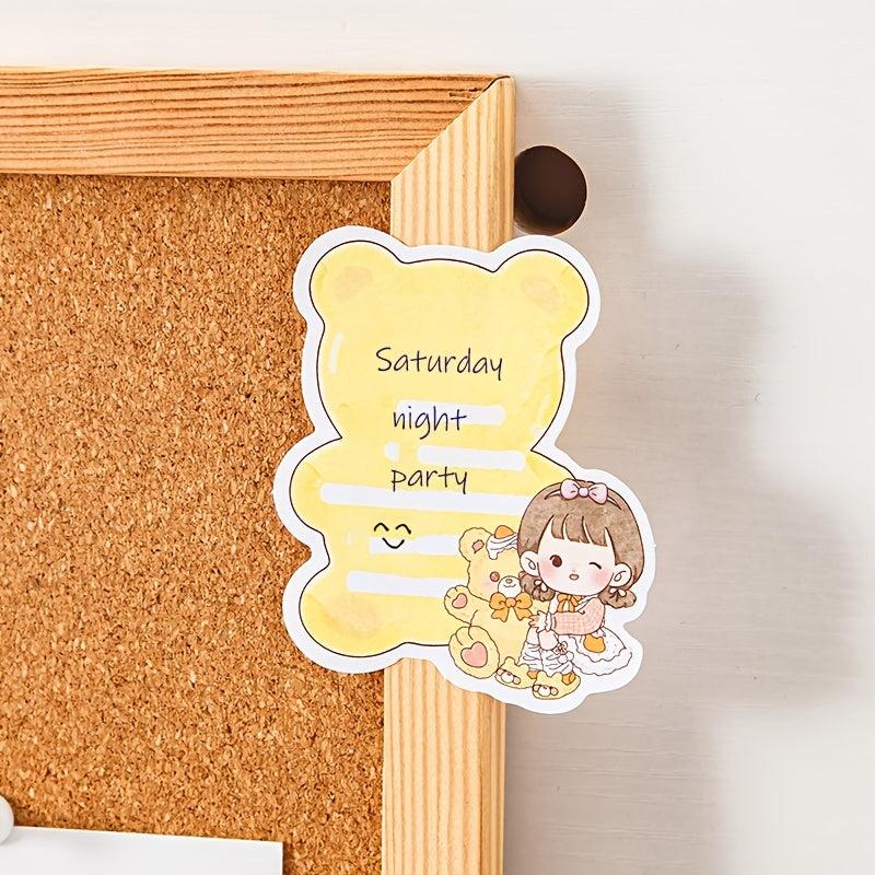 100 Sheets 1 Box Sticky Notes Cartoon Creative Small Box Sticky Notes Stickers