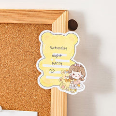 100 Sheets 1 Box Sticky Notes Cartoon Creative Small Box Sticky Notes Stickers