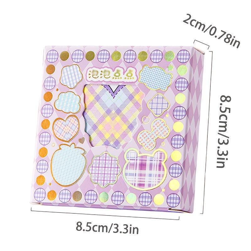 100 Sheets 1 Box Sticky Notes Cartoon Creative Small Box Sticky Notes Stickers