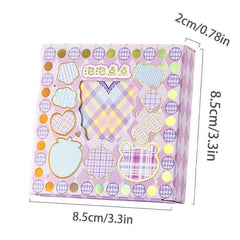 100 Sheets 1 Box Sticky Notes Cartoon Creative Small Box Sticky Notes Stickers