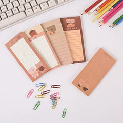 250pcs Cartoon Bear Stickers Memo Pad For Office And School Use