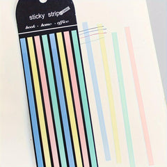 160pcs Thin Strip PET Sticky Notes Record Label Paper Index Stickers