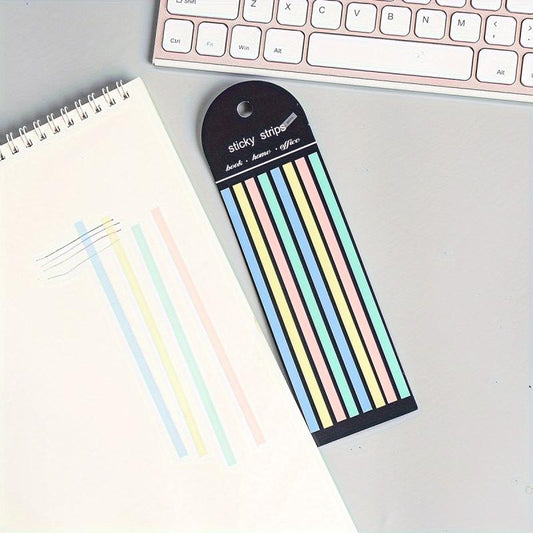 160pcs Thin Strip PET Sticky Notes Record Label Paper Index Stickers