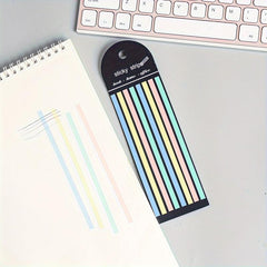 160pcs Thin Strip PET Sticky Notes Record Label Paper Index Stickers