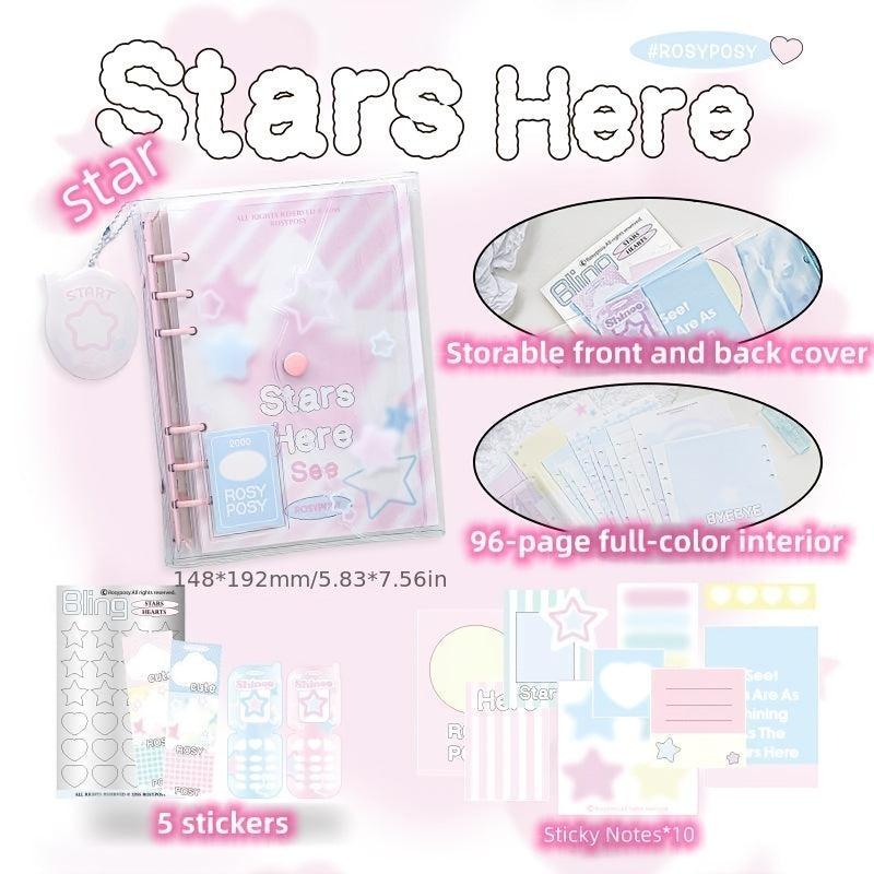 Account Book Pvc Shell Inner Page With Small Pendant Hand Account Notebook