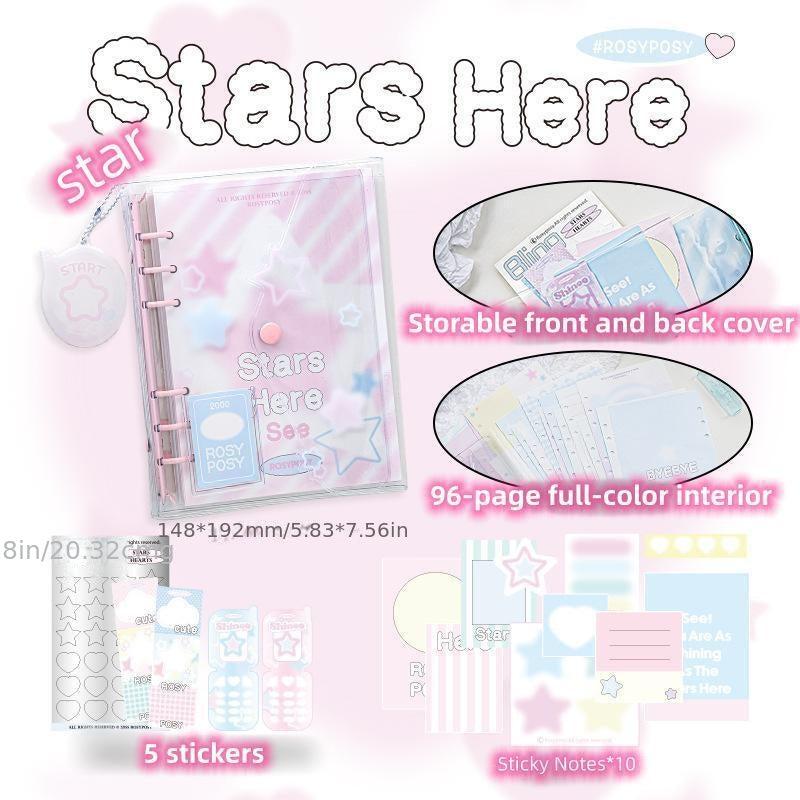 Account Book Pvc Shell Inner Page With Small Pendant Hand Account Notebook