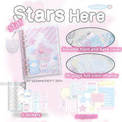Account Book Pvc Shell Inner Page With Small Pendant Hand Account Notebook