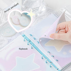 Account Book Pvc Shell Inner Page With Small Pendant Hand Account Notebook