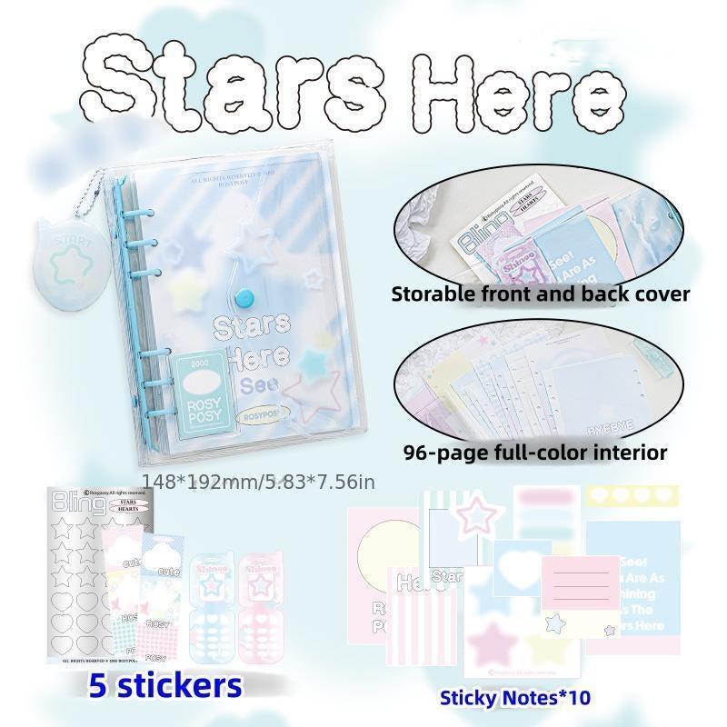 Account Book Pvc Shell Inner Page With Small Pendant Hand Account Notebook