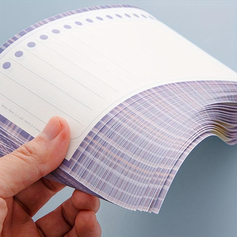 Long Sticky Note Book - Rip Without Adhesive - Student & Office Paper