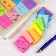 800 Sheets Sticky Notes Bright Colors Recyclable Self Stick Pads