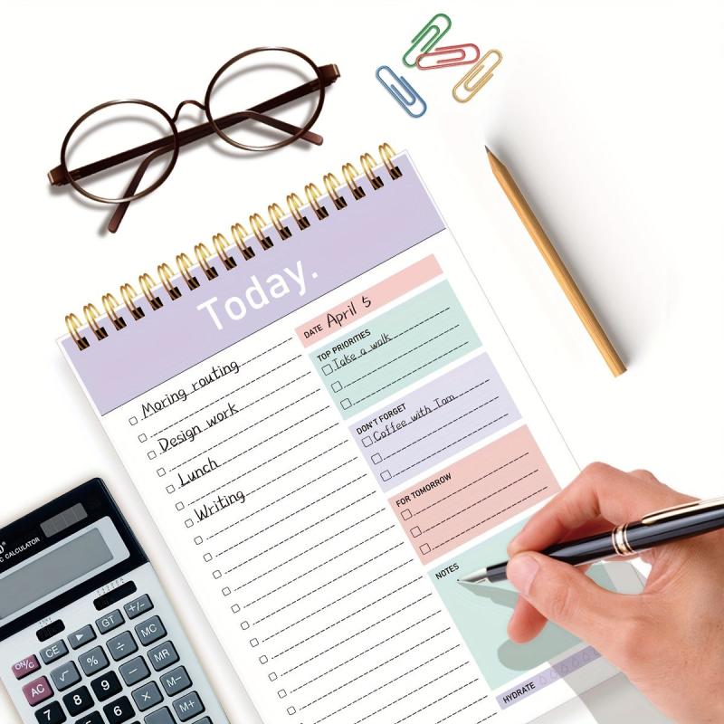 52 Sheets Top Priority Spiral To Do List Notebook Checklists