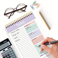 52 Sheets Top Priority Spiral To Do List Notebook Checklists