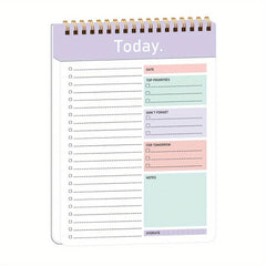 52 Sheets Top Priority Spiral To Do List Notebook Checklists