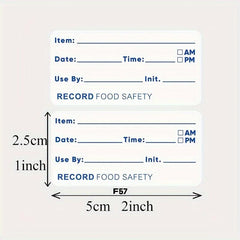 300pcs Catering Food Labels, 2.54x5.08cm Blank Labels