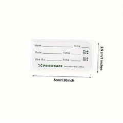 300pcs Catering Food Labels, 2.54x5.08cm Blank Labels