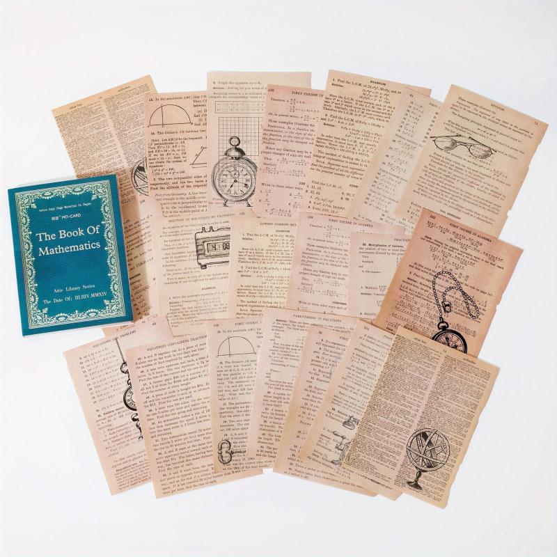 Retro Hand Account Collage Base Paper 60 Pc