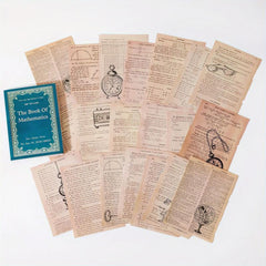 Retro Hand Account Collage Base Paper 60 Pc