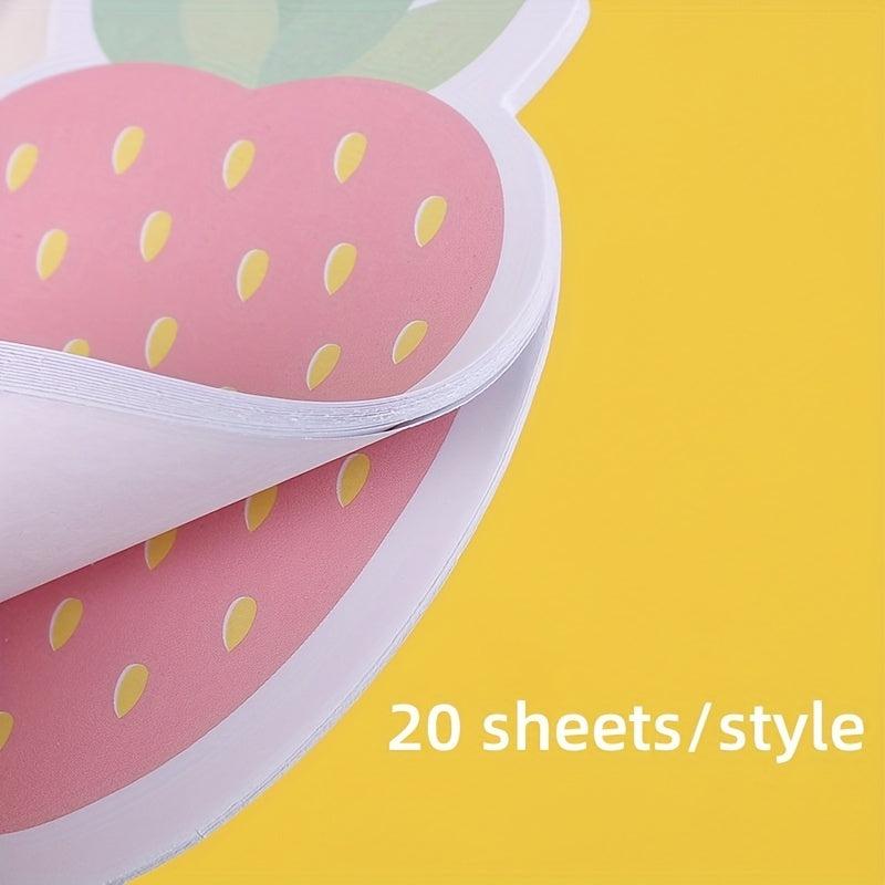 120 Sheets Fruit Shape Sticky Notes Self adhesive Decorative Stickers