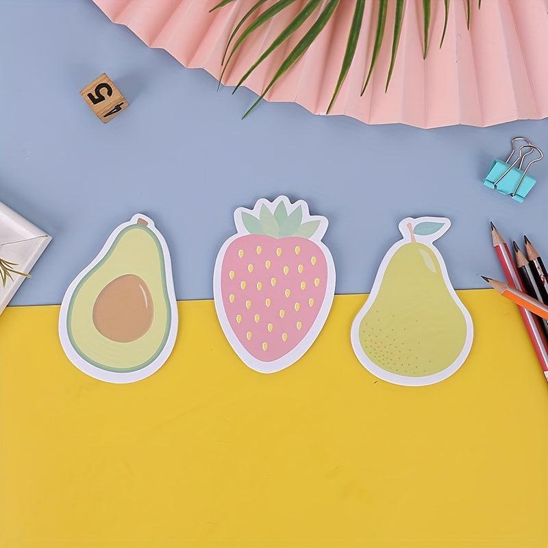 120 Sheets Fruit Shape Sticky Notes Self adhesive Decorative Stickers