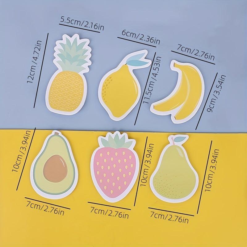 120 Sheets Fruit Shape Sticky Notes Self adhesive Decorative Stickers