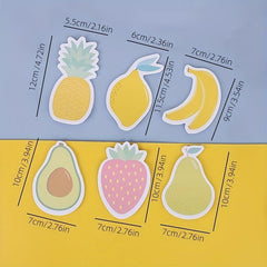 120 Sheets Fruit Shape Sticky Notes Self adhesive Decorative Stickers