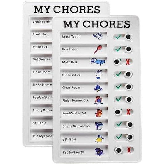 Reusable Daily Chore Schedule Memo Checklist Board