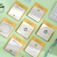 Smile Face Sticky Notes 60 Sheets Cute Cartoon Notepad Stickers