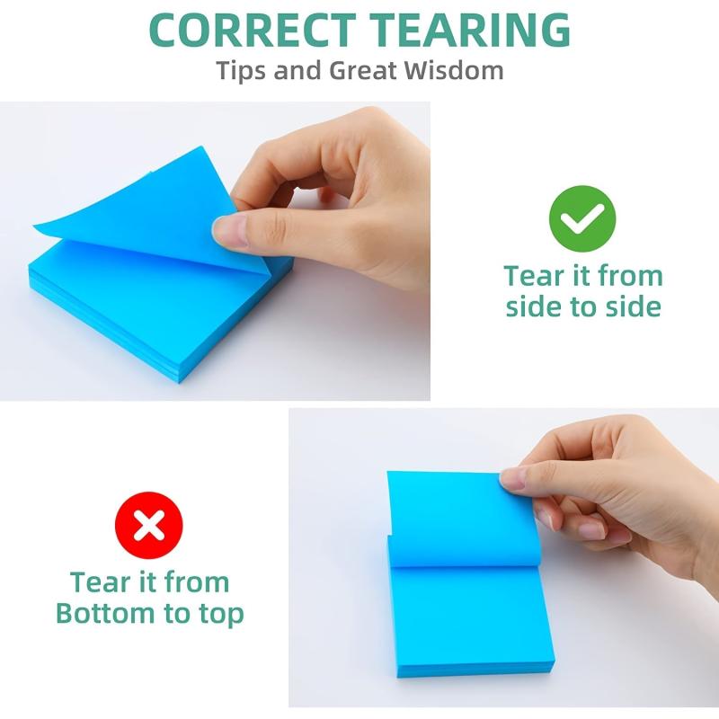 800 Self Adhesive Sticky Notes for Students & Office