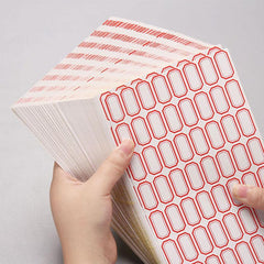 50 Self Adhesive Numbered Classification Labels