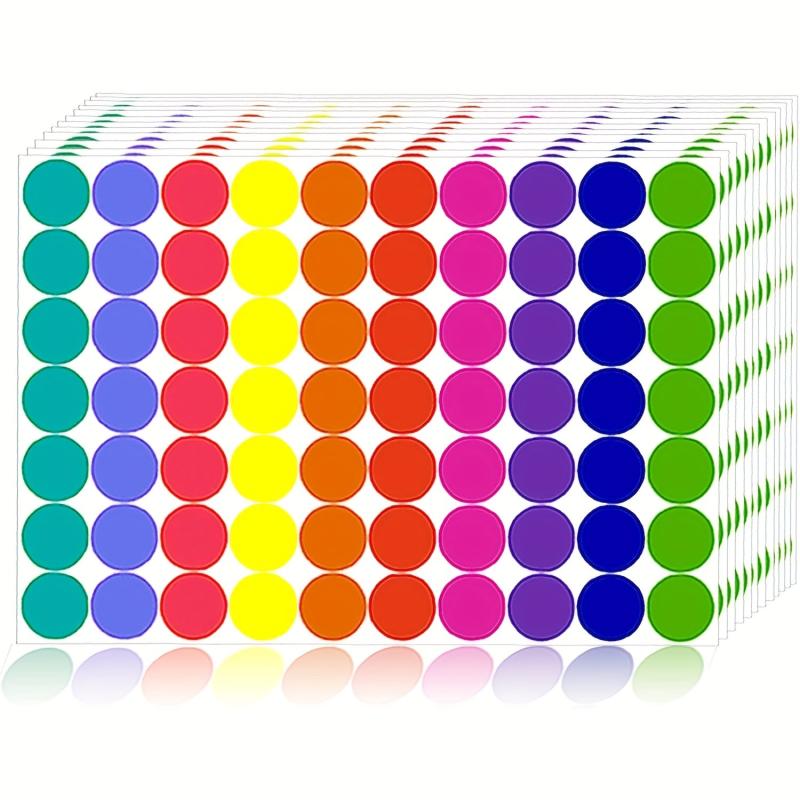2800 PCS 40 Sheets Colored Dot Stickers Round Coding Labels Circle Dots Labels