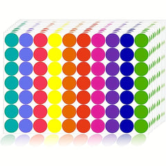 2800 PCS 40 Sheets Colored Dot Stickers Round Coding Labels Circle Dots Labels