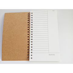 Retro A6 Coil Book Daily Planner Cornell Learning Efficiency Manual Notebook