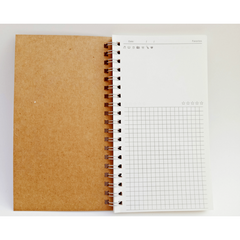 Retro A6 Coil Book Daily Planner Cornell Learning Efficiency Manual Notebook