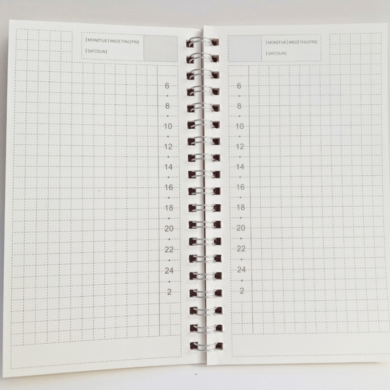 Retro A6 Coil Book Daily Planner Cornell Learning Efficiency Manual Notebook