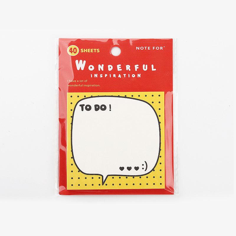 40pcs Wonderful Inspired Sticky Notes 80mm 3 15in