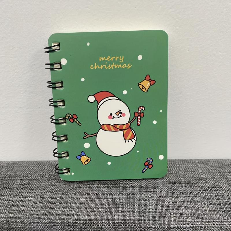80 Sheets Christmas Coil Notebook Learning Stationery Student Prize Gift