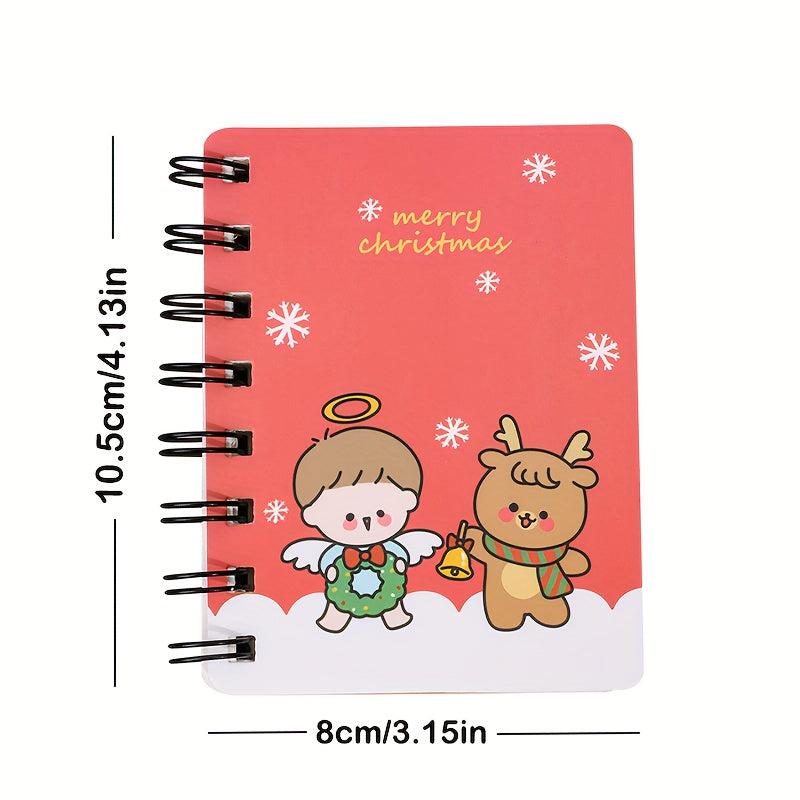 80 Sheets Christmas Coil Notebook Learning Stationery Student Prize Gift