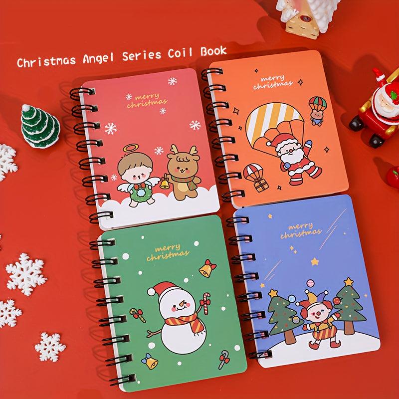 80 Sheets Christmas Coil Notebook Learning Stationery Student Prize Gift