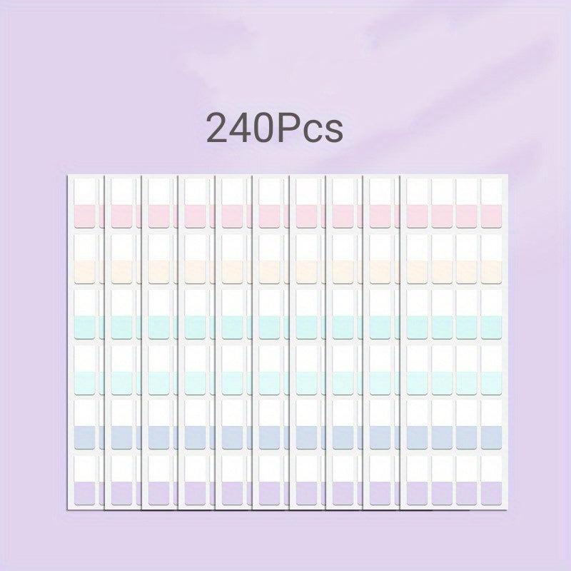 Colorful Repositionable Index Tabs for Notebooks