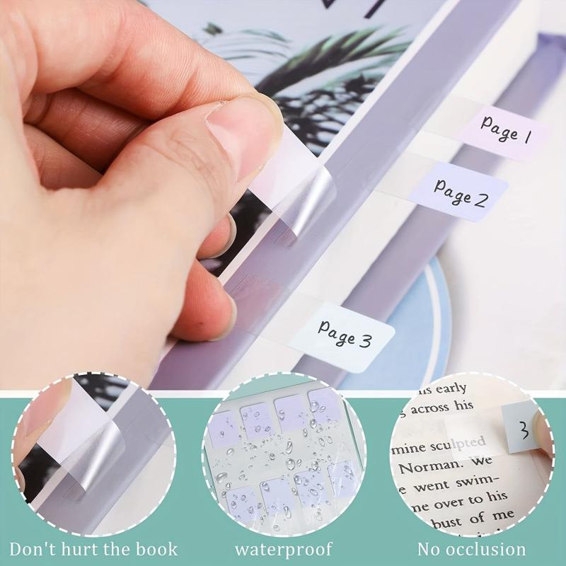 Colorful Repositionable Index Tabs for Notebooks