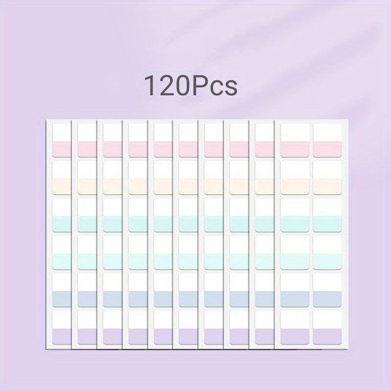 Colorful Repositionable Index Tabs for Notebooks