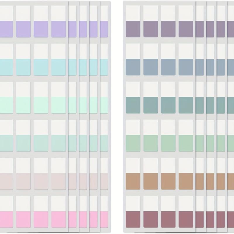 Colorful Repositionable Index Tabs for Notebooks