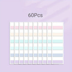 Colorful Repositionable Index Tabs for Notebooks