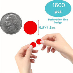1600pcs 1 2 Inch Round Coding Labels Circle Dot Stickers 10 Assorted Colors