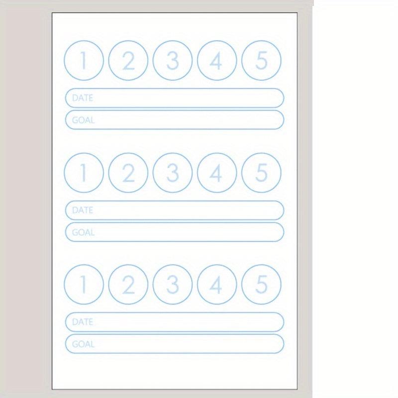 100 Sheets 1pc Notebook Sticky Notes 5 Plan Monthly Work Grid Goal Check