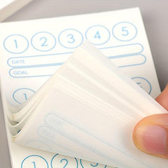100 Sheets 1pc Notebook Sticky Notes 5 Plan Monthly Work Grid Goal Check