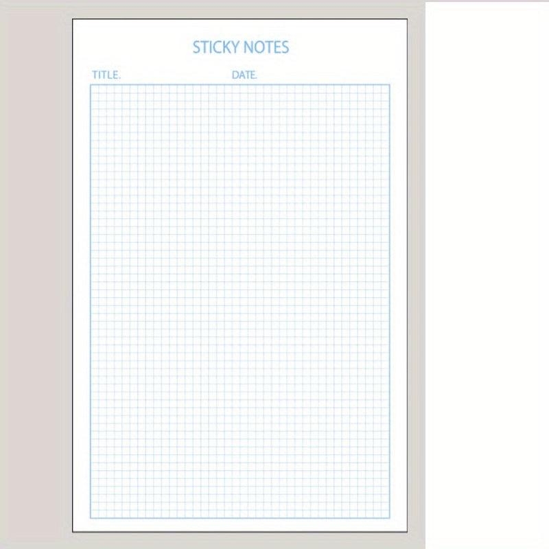 100 Sheets 1pc Notebook Sticky Notes 5 Plan Monthly Work Grid Goal Check